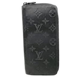 Louis Vuitton Monogram Shadow Zippy Wallet Black