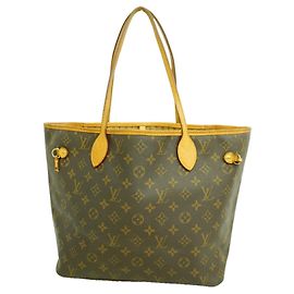 Saco Tote Louis Vuitton Monogram Neverfull MM Marrom