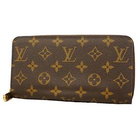 Louis Vuitton Monogram Zippy Wallet Brown
