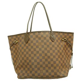 Borsa Tote Louis Vuitton Damier Neverfull MM N51105 Ebene Damier ebene