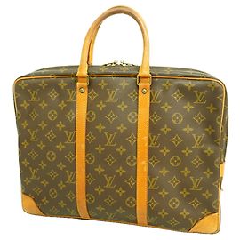 Borsa Louis Vuitton Monogram Portedocuments Voyage Marrone