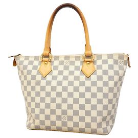 Sac Cabas Louis Vuitton Damier Azur Saleya PM Blanc