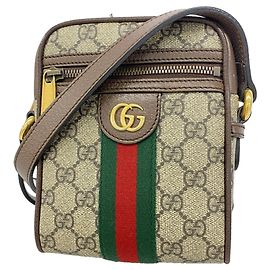 Bolsa de Ombro Gucci Ophidia Marrom
