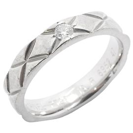Chanel Matelassé Platinum Diamond Ring Other