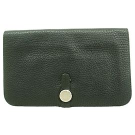 Hermès Hermes Dogon GM Long Wallet in Black Togo Leather Black