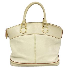 Bolsa Louis Vuitton Suhali Lockit MM Branco