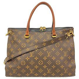 Borsa Louis Vuitton Monogram Pallas MM Marrone