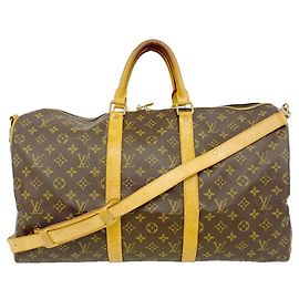 Louis Vuitton Monogram Keepall Bandoulière 50 Marrom