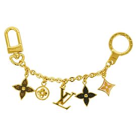 Louis Vuitton Monogram Bijou Sac Chaine Keychain Charm Multicolore Doré