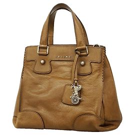 Céline Celine Brown Leather Handbag Brown