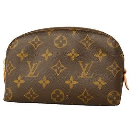 Louis Vuitton Monogram Pochette Tic Bag/Pouch Marrom