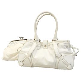 Céline Sac à main Celine en cuir blanc Blanc