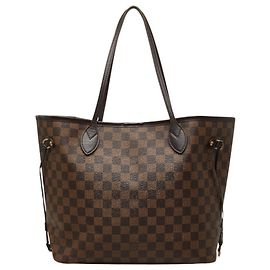 Saco Tote Louis Vuitton Damier Neverfull MM Marrom Damier ebene