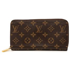 Louis Vuitton Monogram Zippy Wallet Brown