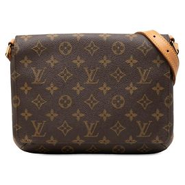 Sac à bandoulière Louis Vuitton Monogram Musette Tango Marron