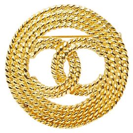 Spilla Chanel Vintage Coco Mark D'oro