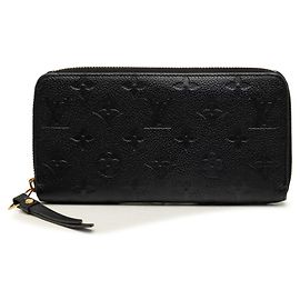 Louis Vuitton Monogram Empreinte Zippy Wallet Black Monogram