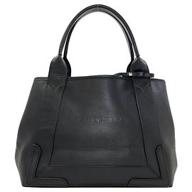 Balenciaga Black Leather Handbag Black