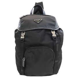 Sac à dos Prada en nylon noir Noir