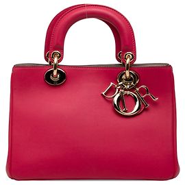 Bolsa Diorissimo Mini em couro rosa Dior Rosa