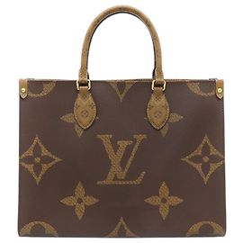 Louis Vuitton Brown Monogram Reverse Giant OnTheGo MM Marron