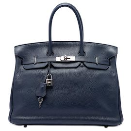Hermès Blue Togo Birkin Retourne 35 Bleu Bleu Marine