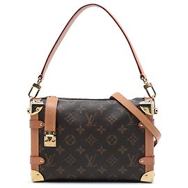 Louis Vuitton Brown Monogram Side Trunk MM Castaño