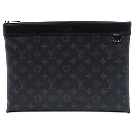 Louis Vuitton Black Monogram Eclipse Discovery Pochette GM Noir