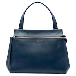 Céline Sac à main Celine Blue Medium Leather Edge Bleu Bleu Marine