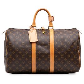 Louis Vuitton Brown Monogram Keepall 45 Brown