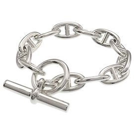 Hermès Bracciale con Charms Hermes Chaine d'Ancre GM Argento