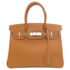 Hermès Sac à main Hermes Birkin 30 en Gold Doré