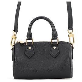 Sac à main Louis Vuitton Nano Speedy Noir Monogramme