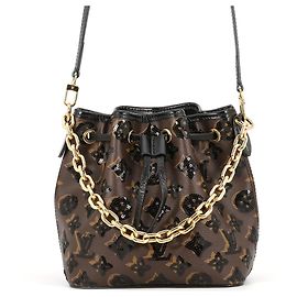 Sac à épaule Louis Vuitton Monogram Sequin Marron Noir Monogramme