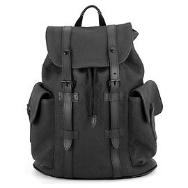 Sac à main Louis Vuitton Monogram Taurillon Christopher PM Noir Monogramme