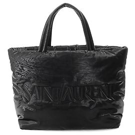 Yves Saint Laurent Black Nylon Tote Bag Black