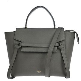 Céline Cinto Celine Leather Mini Marrom