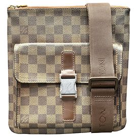 Louis Vuitton Pochette Melville Shoulder Bag Marrone Bianco Altro