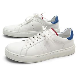 NEW JM WESTON ON TIME SNEAKERS 9.5 43.5 WHITE LEATHER White