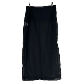 Autre Marque Gonna trasparente nera Nero