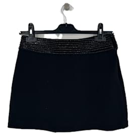 Autre Marque Jupe noire avec perles Noir