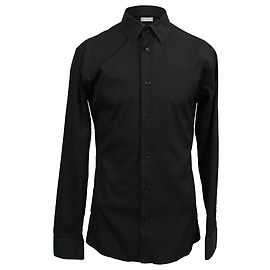 Camicia a maniche lunghe Dior in cotone nero Nero
