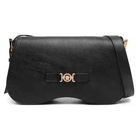 Versace Medusa Biggie Large Messenger Bag Black