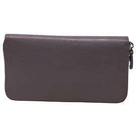 Cartera larga con cremallera Salvatore Ferragamo en piel gris Gris