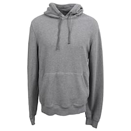 Sweat à capuche Prada en coton gris Gris