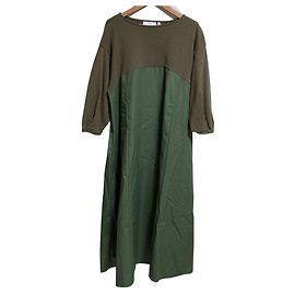 Autre Marque kha:ki ROBE OVAL SLEEVE Dress Vert Kaki