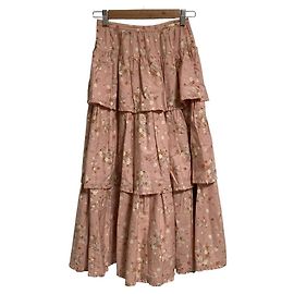 Autre Marque Falda larga con estampado floral WONDERFUL WORLD Rosa