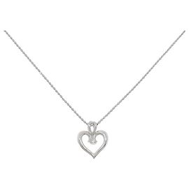 Autre Marque Colar de ouro branco Au750 e diamantes Prata