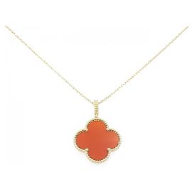 Colar Van Cleef & Arpels Magic Alhambra 750 Yellow Gold Dourado