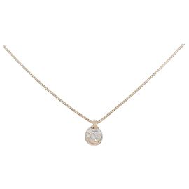 Autre Marque Colar de diamantes Au750 Rosa